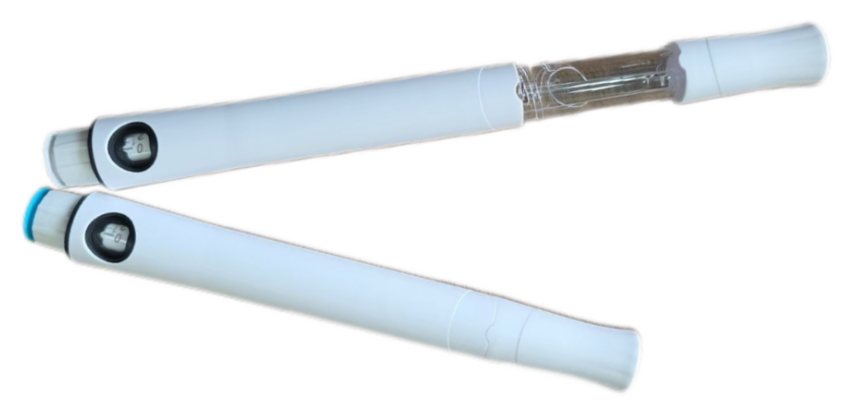 Disposable dual-chamber pen injector